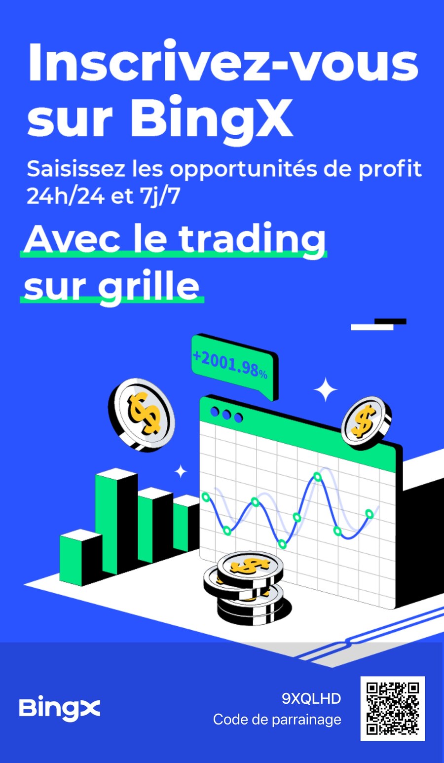 BingX - Trading sur grille